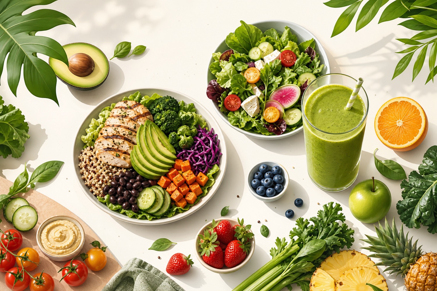Fresh healthy bowls, salad, smoothie and produce from Energy Fuel